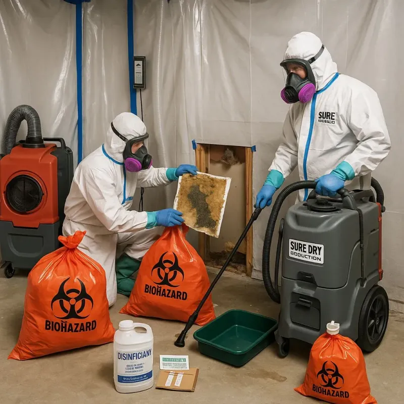 Contaminated Water Handling Protocols process in Amboy, IL